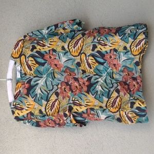 Anna and Frank Silk Floral Top - 2X